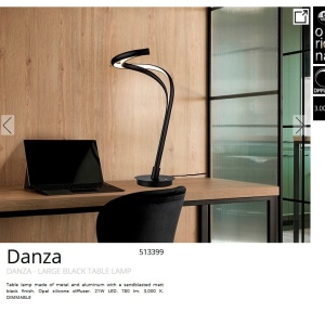 Veioza LED/ Lampa de masa design modern decorativ Danza 224990 universul-luminii.ro
