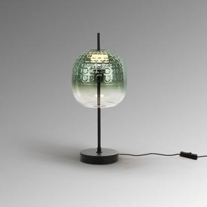 Veioza LED moderna sticla verde Mares - Img 2