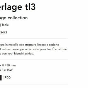 Veioza moderna Perlage tl3 alama/alb 119320 universul-luminii.ro