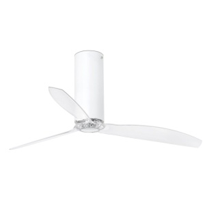 Ventilator cu telecomanda Tube alb lucios / transparent 32033