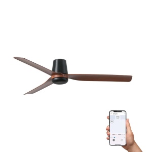 Ventilator tavan smart sistem TUYA si telecomanda PUNT TUB M negru/nuc - Img 2
