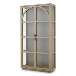 Vitrina design LUX, Furnir Stejar albit, San Bernardino