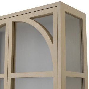 Vitrina design LUX, Furnir Stejar albit, San Bernardino - Img 8