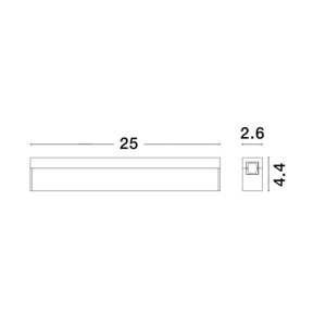Accesoriu, Corp de iluminat pentru sistemul magnetic PUZZLE si GRAMMI, Versus alama satinata 80111 universul-luminii.ro