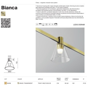 Accesoriu, Spot pentru Sistem Modular Magnetic Flarity, Bianca alama 243151 universul-luminii.ro