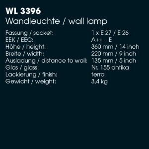 Aplica 1/2 iluminat exterior din fier forjat, design medieval WL 3396 181811 universul-luminii.ro