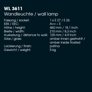 Aplica 1/2 iluminat exterior din fier forjat design rustic WL 3611 55951 universul-luminii.ro