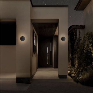 Aplica ambientala exterior IP65 LED 2700K GONG negru - Img 2