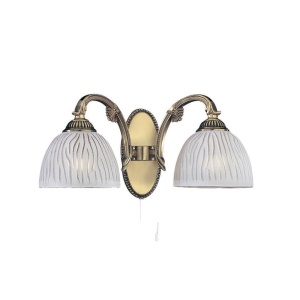Aplica clasic design italian din alama, sticla 5650 RA-A. 5650/2