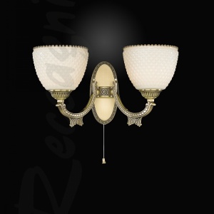 Aplica clasica din alama cu 2 brate design italian 7055 107731 universul-luminii.ro