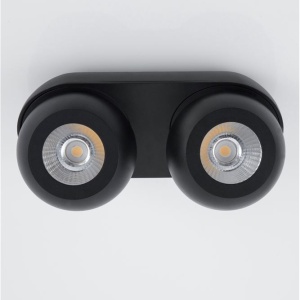 Aplica cu 2 spoturi LED directionabile Gon negru NVL-9105102 91121 universul-luminii.ro