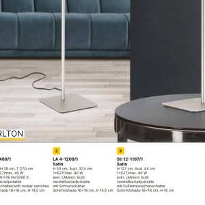 Aplica cu brat reglabil si reader LED CARLTON nickel/alb 234981 universul-luminii.ro