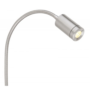 Aplica cu reader LED brat flexibil MILLY nickel 105741 universul-luminii.ro