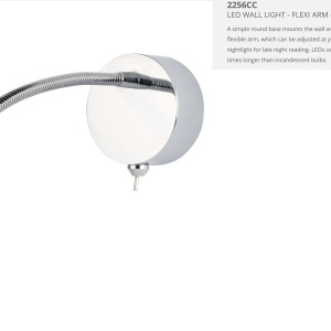Aplica cu reader LED design minimalist Wall crom 2256CC SRT 57491 universul-luminii.ro