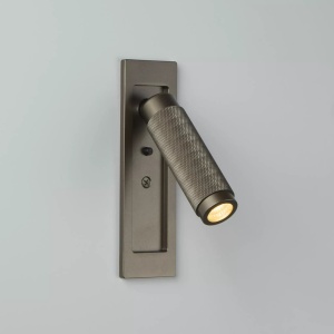 Aplica cu reader LED incastrabila perete Kings Cross bronz