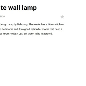 Aplica cu reader LED stil minimalist SUAU alba 123661 universul-luminii.ro