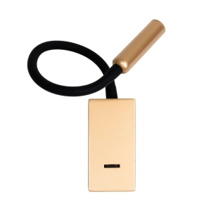 Aplica cu reder LED directionabil Mamba auriu - Img 5