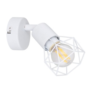 Aplica cu spot design industrial XARA I alb 114131 universul-luminii.ro
