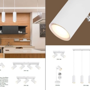 Aplica cu spot design modern ROBBY alb 210731 universul-luminii.ro
