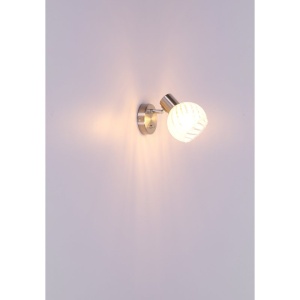 Aplica cu spot design modern WILLY nichel 210631 universul-luminii.ro