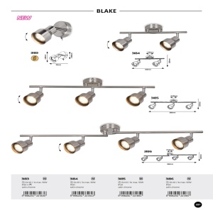Aplica cu spot directionabil design modern Blake crom satin - Img 4