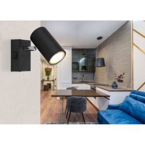 Aplica cu spot directionabil design modern ROBBY negru mat 114181 universul-luminii.ro