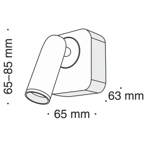 Aplica cu spot directionabil LED design modern MIRAX alb MYC039WL-L3W3K - Img 5