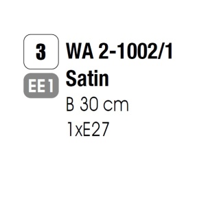 Aplica de perete Ada WA 2-1002/1 satin OR - Img 2