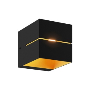 Aplica de perete ambientala design modern Transfer II negru/auriu - Img 1
