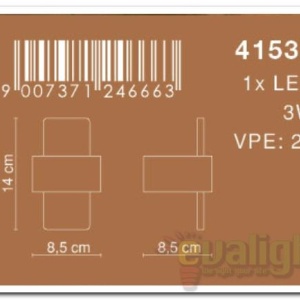 Aplica de perete avangard LED Isaac 41535 45021 universul-luminii.ro