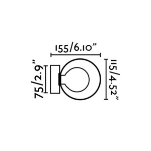 Aplica de perete baie cu protectie IP44 PERLA Bronze 40087 61131 universul-luminii.ro