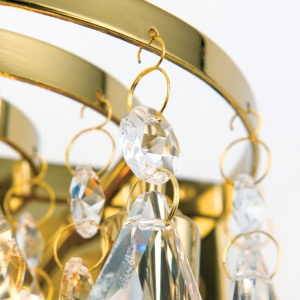 Aplica de perete cristal K9 design elegant CELESTE aurie 234771 universul-luminii.ro