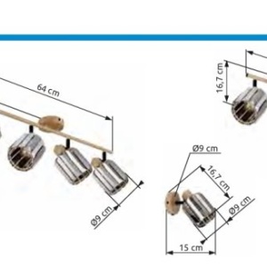 Aplica de perete, Cristal K9 fumuriu, Run 80040146 GL 171121 universul-luminii.ro