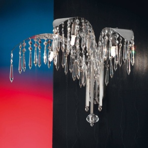 Aplica de perete cristal SCHOLER PALME crom