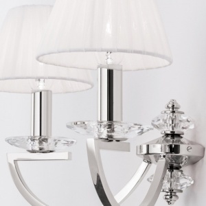 Aplica de perete cristal Swarovski eleganta de lux Avala 2L nickel plated 198461 universul-luminii.ro