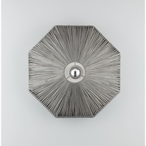 Aplica de perete cu design texturat ELVIO gri 45cm - Img 9