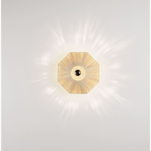 Aplica de perete cu design texturat ELVIO natur 30cm - Img 3