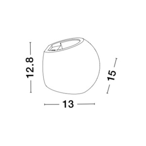 Aplica de perete cu iluminat ambiental gips alb SANDRO 84981 universul-luminii.ro