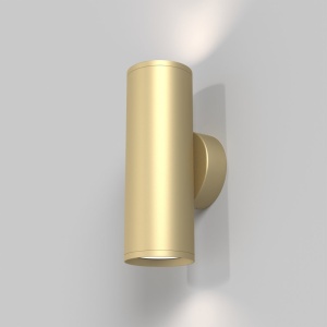 Aplica de perete cu lumina ambientala design tehnic Focus S auriu mat 119871 universul-luminii.ro