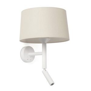 Aplica de perete cu reader LED WINDSOR alb