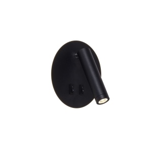 Aplica de perete cu spot LED directionabil CIRCA negru