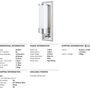 Aplica de perete design clasic EVERETT 215981 universul-luminii.ro