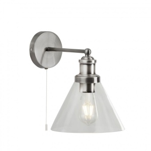Aplica de perete design clasic Pyramid silver satin 1277SS SRT