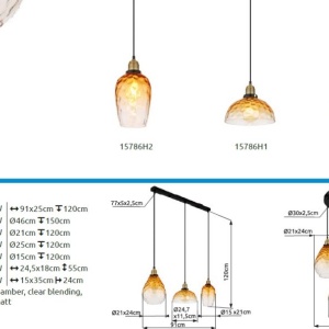 Aplica de perete design decorativ SALVY negru/chihlimbar 236211 universul-luminii.ro