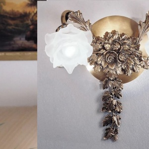Aplica de perete design floral LUX realizata manual Rose 162371 universul-luminii.ro