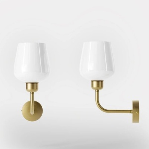 Aplica de perete design italian din alama si sticla Talis - Img 6