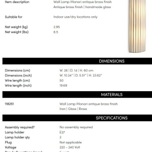 Aplica de perete design LUX Monari 147141 universul-luminii.ro