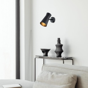 Aplica de perete design minimalist, Otel, Negru, LORD 245991 universul-luminii.ro
