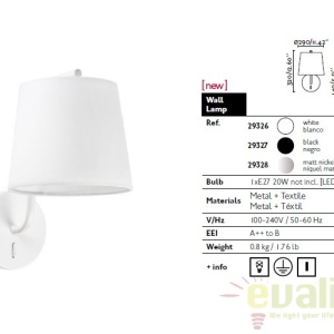 Aplica de perete design modern BERNI 29328 44111 universul-luminii.ro
