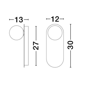 Aplica de perete design modern Blob alb 148381 universul-luminii.ro
